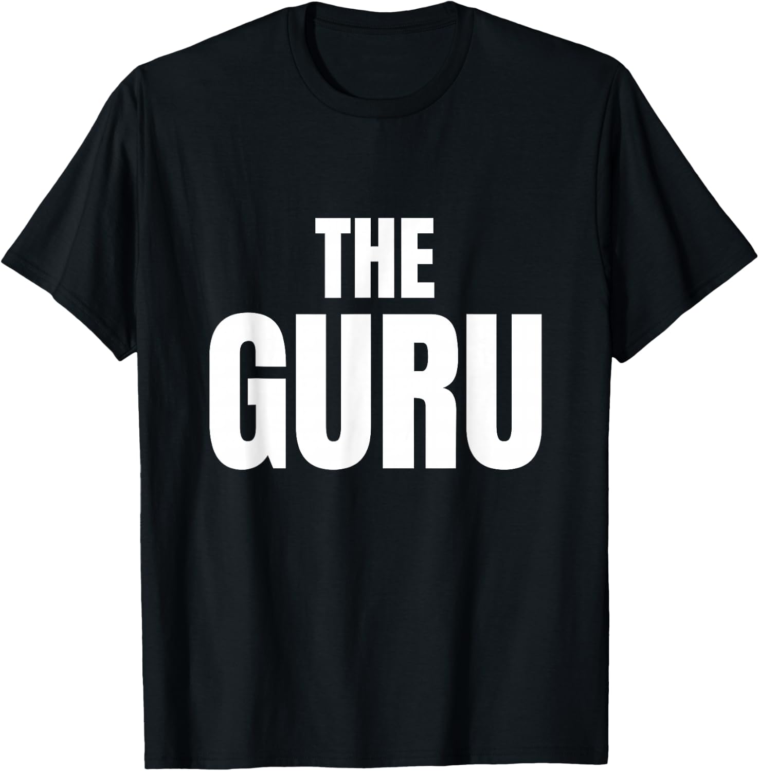 Slogans and Tokens The Guru Black -Adults -Kids Classic Fit Cotton 100% Short Sleeve Small T-Shirt - T-Shirt | Black