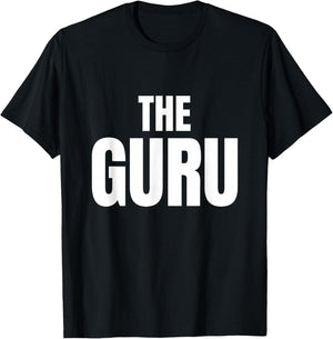 Slogans and Tokens The Guru Black -Adults -Kids Classic Fit Cotton 100% Short Sleeve Small T-Shirt - T-Shirt | Black