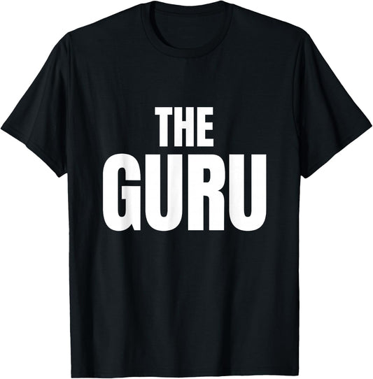 Slogans and Tokens The Guru Black -Adults -Kids Classic Fit Cotton 100% Short Sleeve Small T-Shirt - T-Shirt | Black