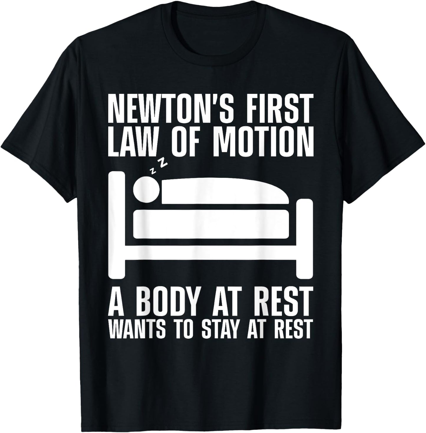 Cool Newton Law Art Women Newton Law Physics Lover T-Shirt - T-Shirt | Black
