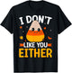 I Don't Like You Either Candy Corn Halloween Costume Retro T-Shirt - T-Shirt | Black