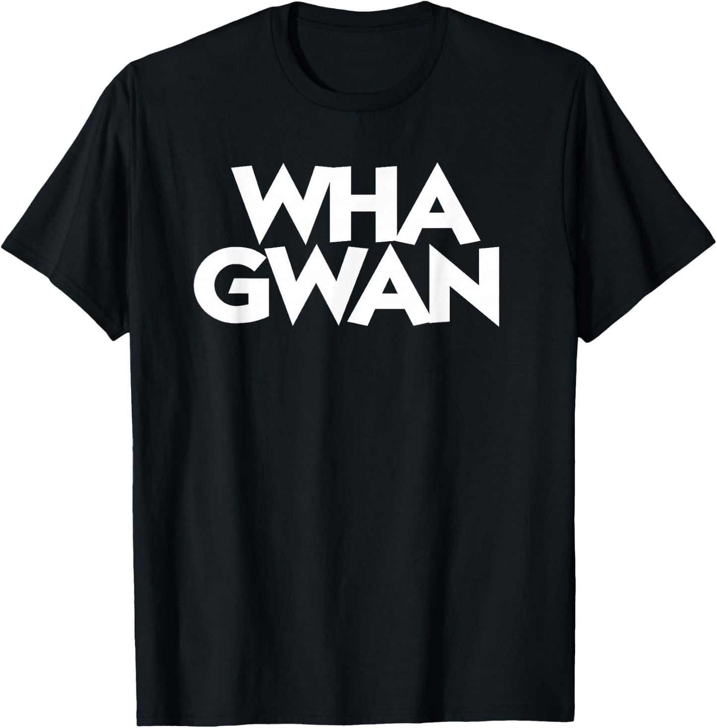 Wha Gwan Jamaica Shirt Jamaican Slang Patwah Souvenir Patois T-Shirt - T-Shirt | Black