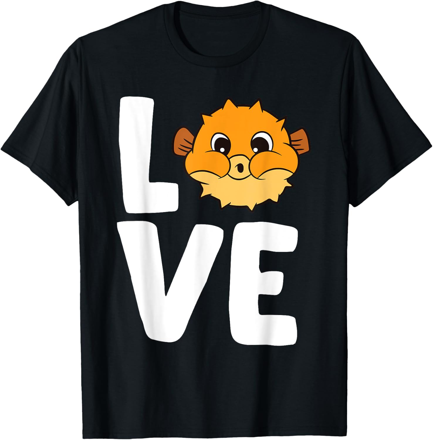 Puffer Fish Blowfish Love Pufferfish T-Shirt - T-Shirt | Black