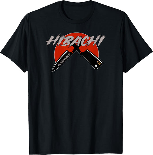 Hibachi - Japanese Cuisine Food Teppanyaki Chef Hibachi T-Shirt - T-Shirt | Black
