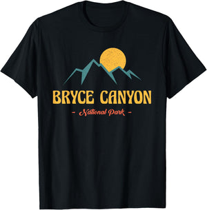 US Adventure Vintage Bryce Canyon National Park Souvenirs T-Shirt - T-Shirt | Black
