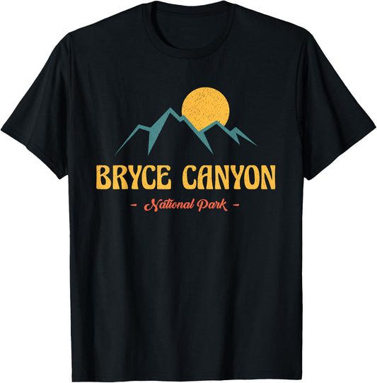 US Adventure Vintage Bryce Canyon National Park Souvenirs T-Shirt - T-Shirt | Black