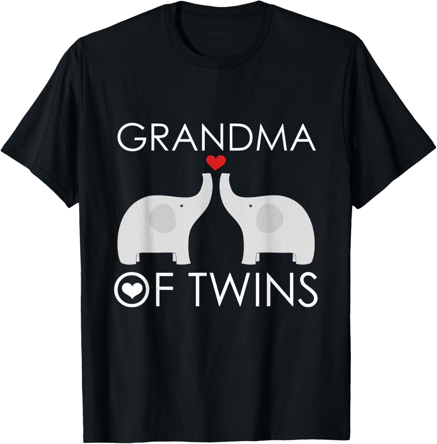 Grandma of Twins Grandmother Gifts Pregnancy Blessed T-Shirt - T-Shirt | Black
