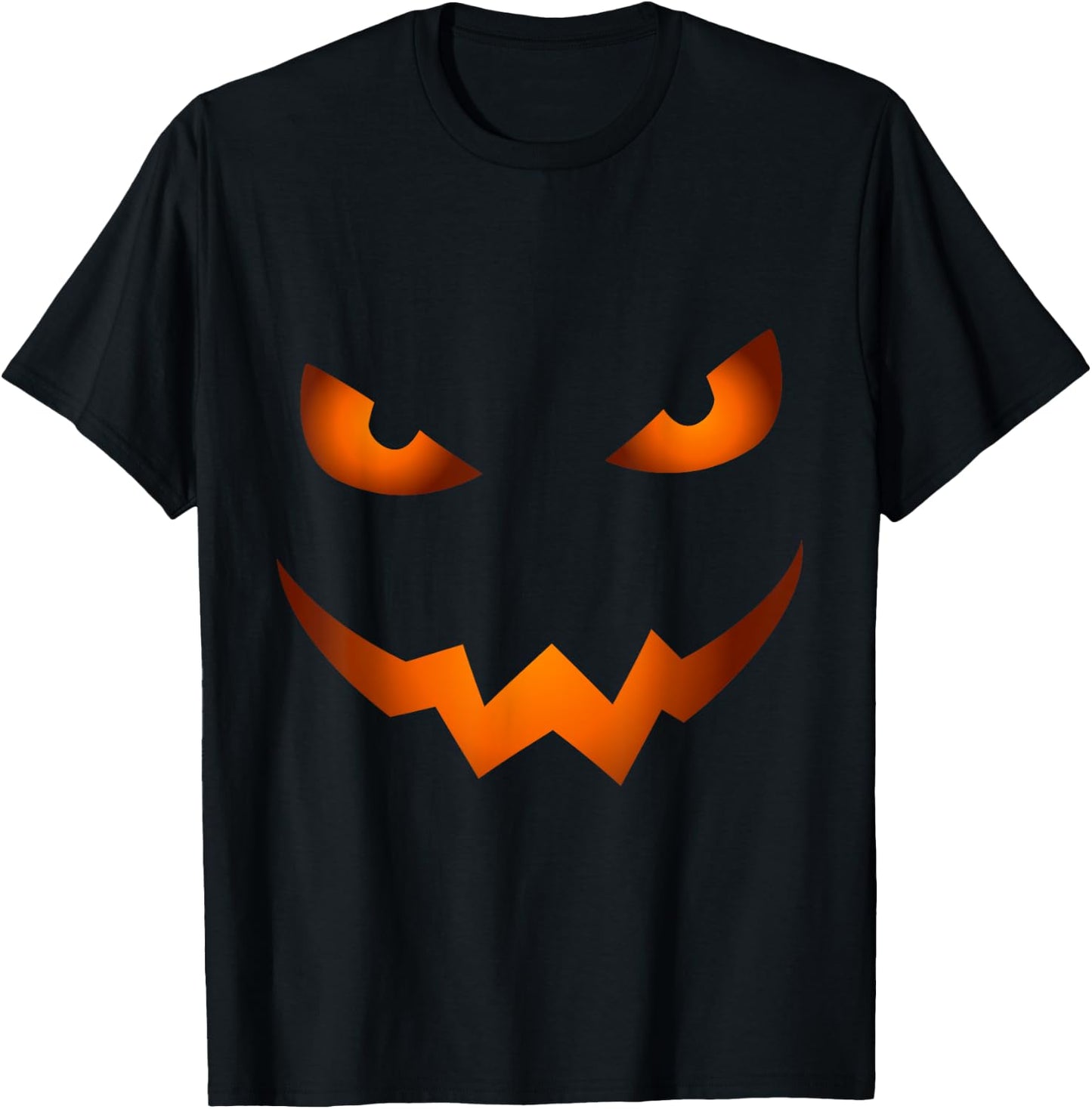 Scary Jack O Lantern Pumpkin Face Halloween Costume T-Shirt - T-Shirt | Black