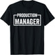 Production Manager T-Shirt - T-Shirt | Black
