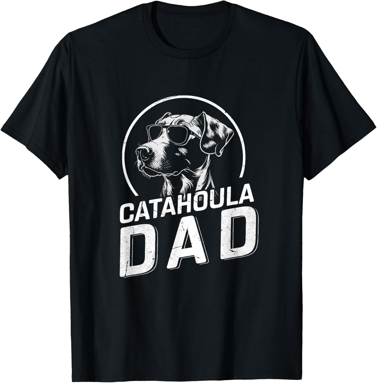 Catahoula Dad Dog Owner Gifts Men Funny Dog Dad Father's Day T-Shirt - T-Shirt | Black