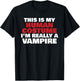 This Is My Human Costume I'm Really A Vampire Halloween T-Shirt - T-Shirt | Black