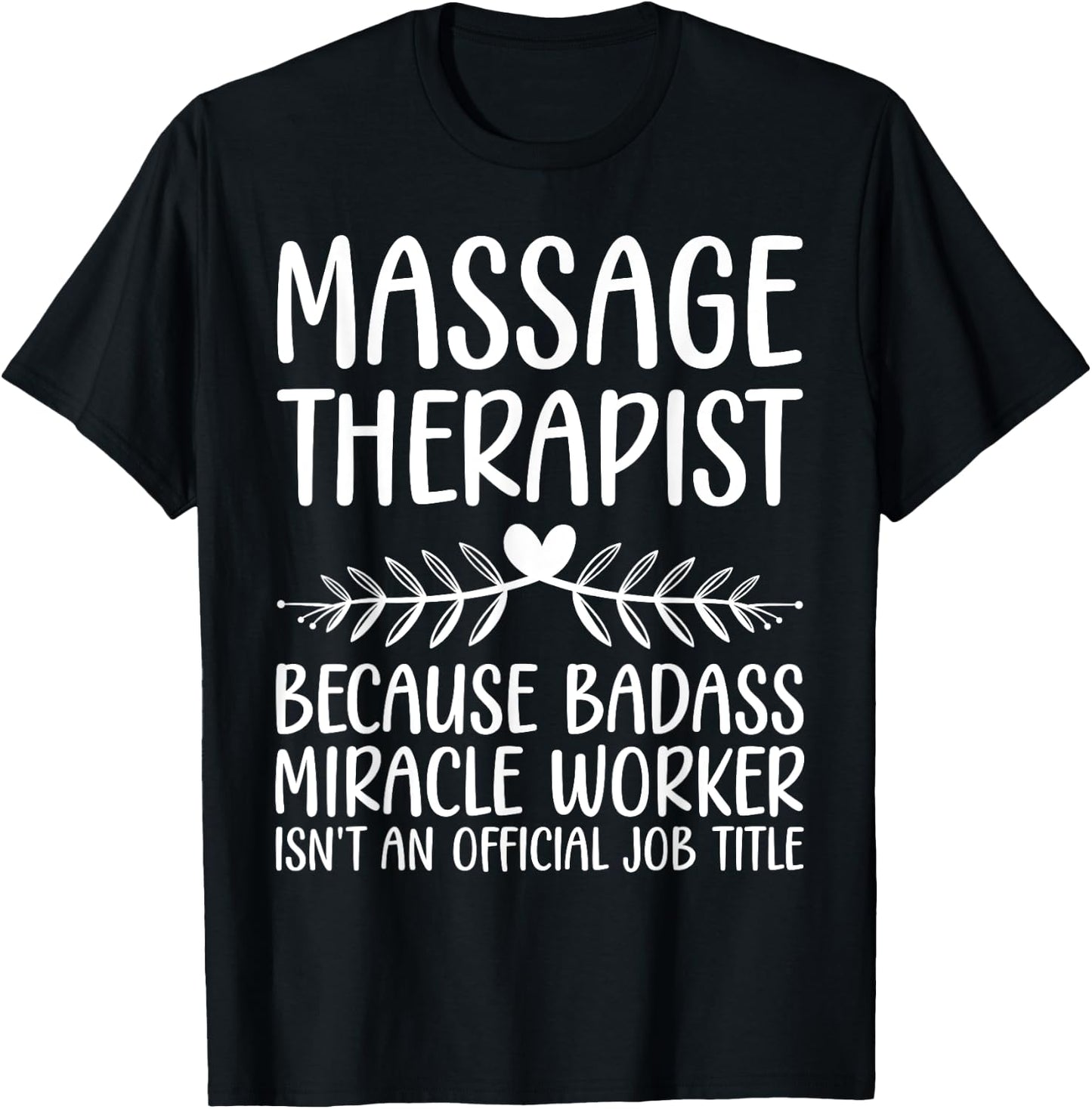 Funny Massage Therapy Design Women Massage Therapist T-Shirt - T-Shirt | Black