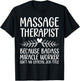 Funny Massage Therapy Design Women Massage Therapist T-Shirt - T-Shirt | Black