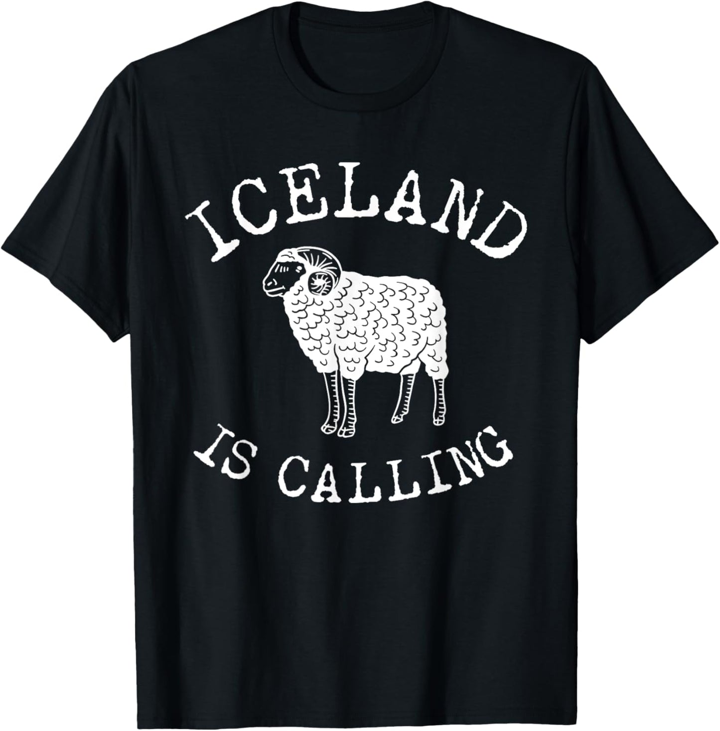 Icelandic Sheep Reykjavik Vacations Iceland T-Shirt - T-Shirt | Black