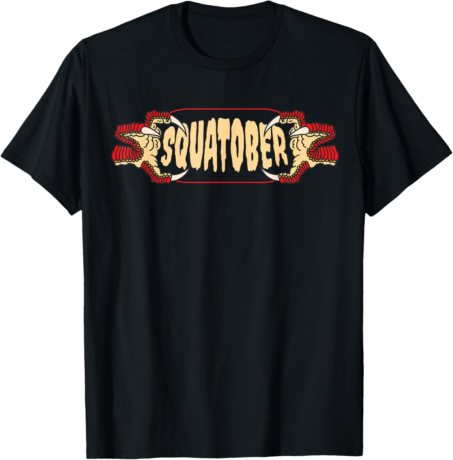 Squatober October Squat Challenge Month T-Shirt - T-Shirt | Black