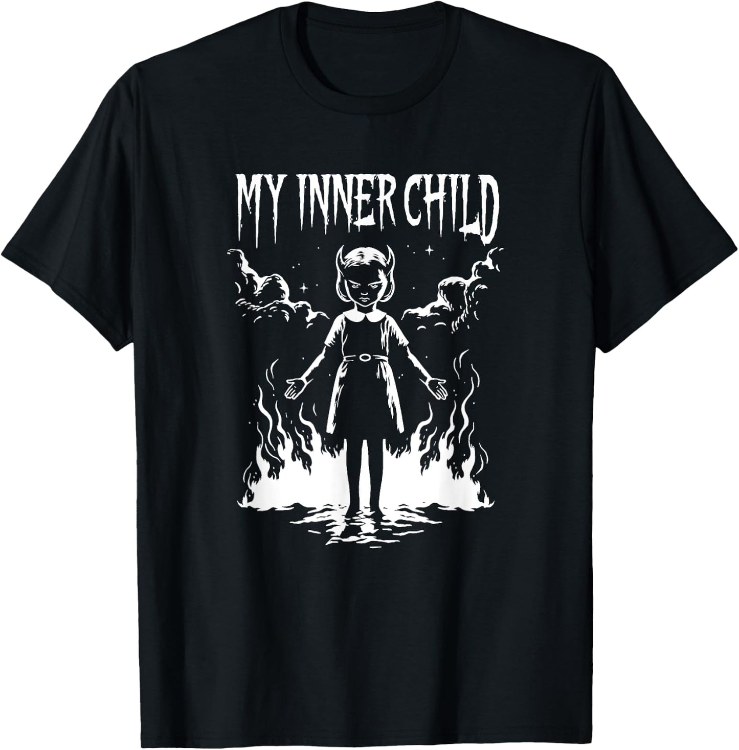 My Inner Child Demonic Psychology T-Shirt - T-Shirt | Black