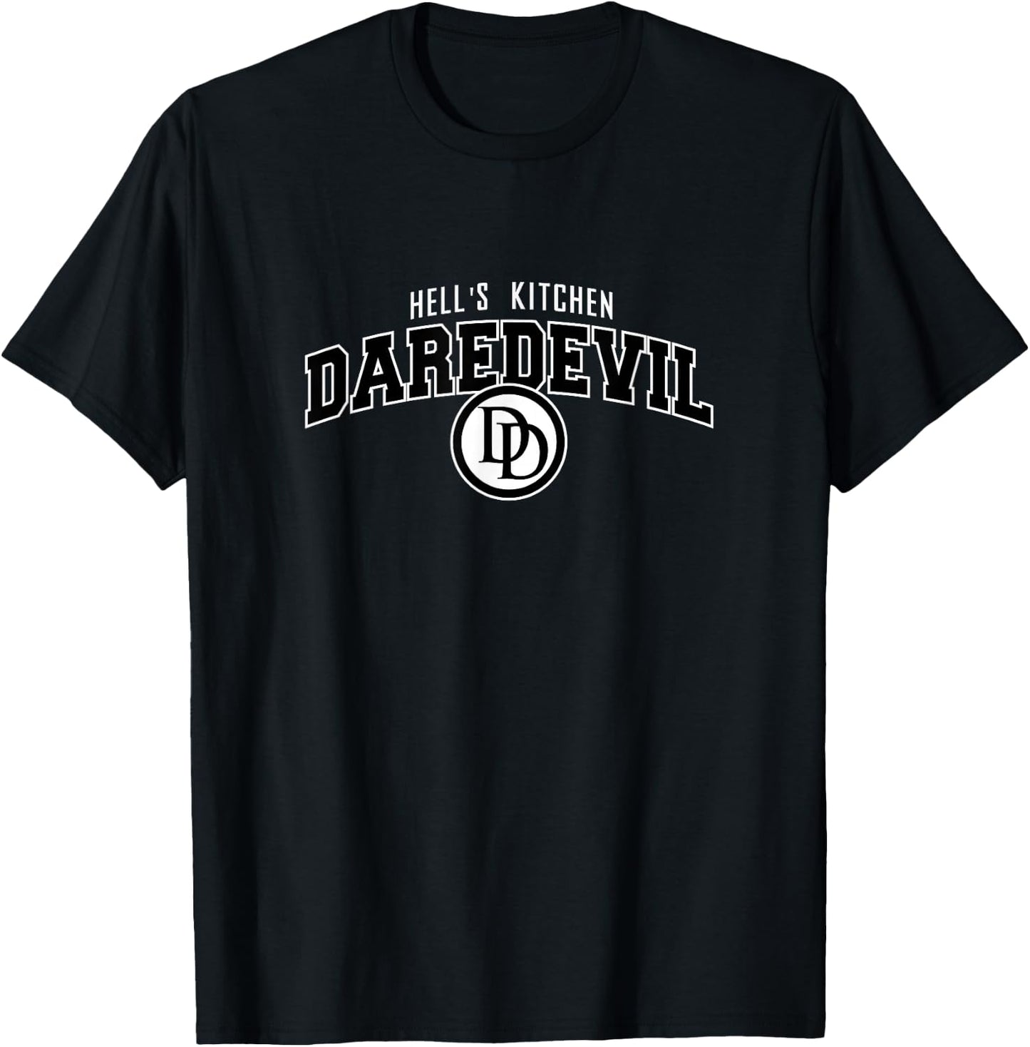 Marvel Comics Retro Classic Hell's Kitchen Daredevil Logo T-Shirt - T-Shirt | Black