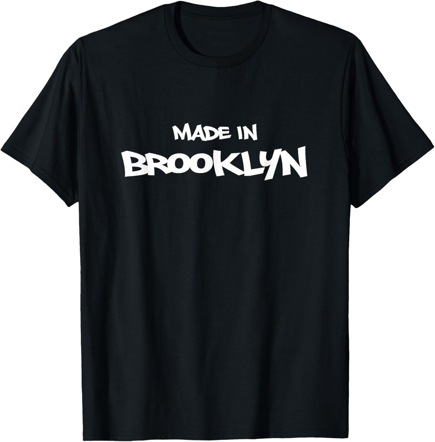 Born & Raised Made In Brooklyn NYC Graffiti Designs T-Shirt - T-Shirt | Black
