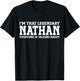 Nathan Personal Name Funny Nathan T-Shirt - T-Shirt | Black