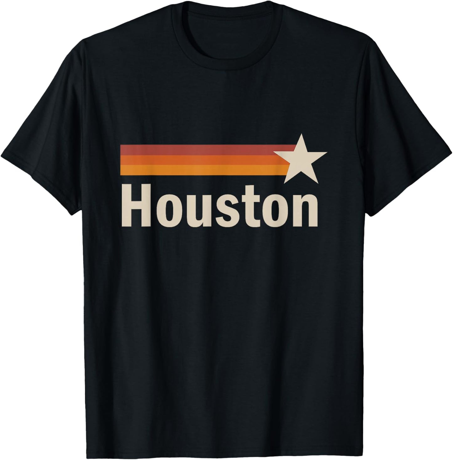 Vintage Houston Texas T-Shirt - T-Shirt | Black