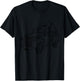 Vintage Wagon Christmas Shirt Tree on Car Xmas red Truck T-Shirt - T-Shirt | Black