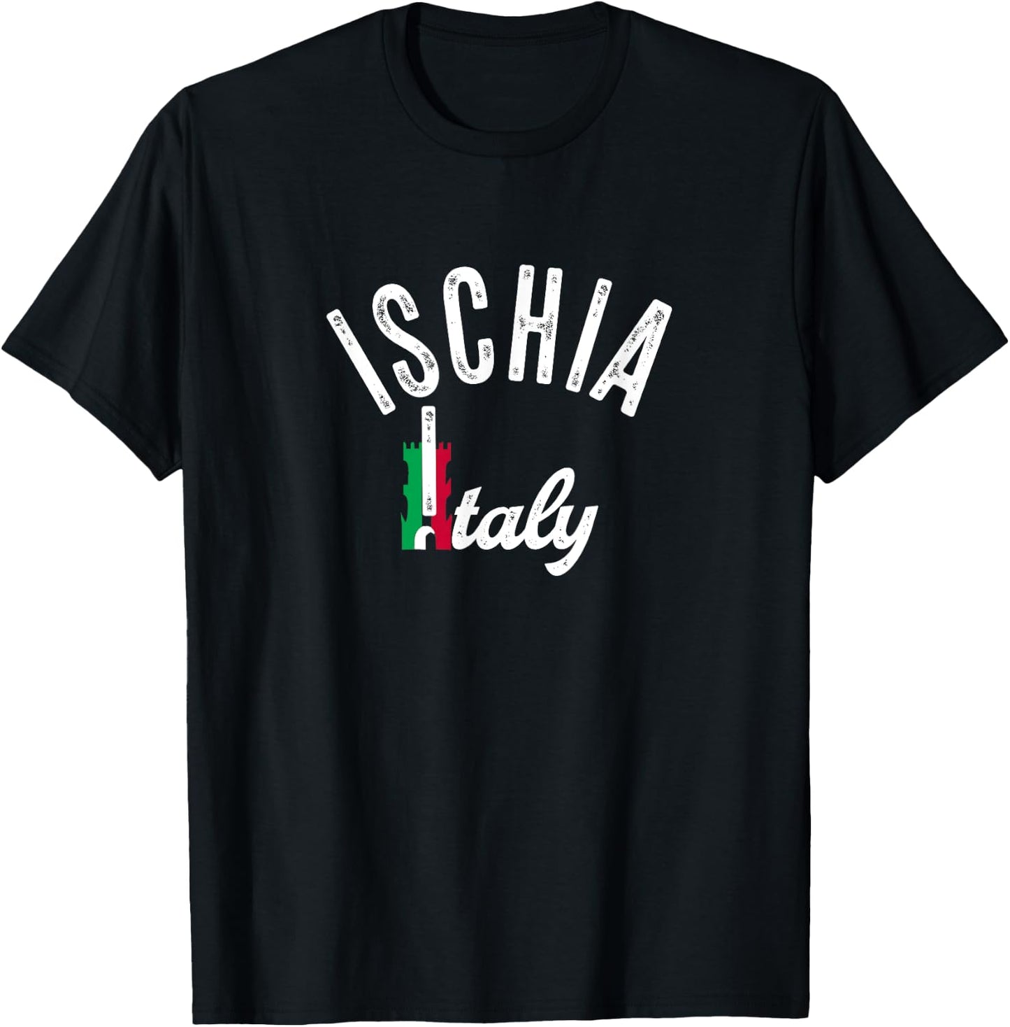 Ischia Italy Vacation Souvenir - Retro Ischia T-Shirt - T-Shirt | Black