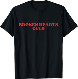 Original Broken Hearts Club Y2K Aesthetic Trendy T-Shirt - T-Shirt | Black