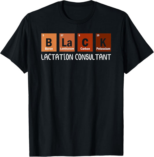 LC Consultant Lactation Consultant Nurses Day T-Shirt - T-Shirt | Black