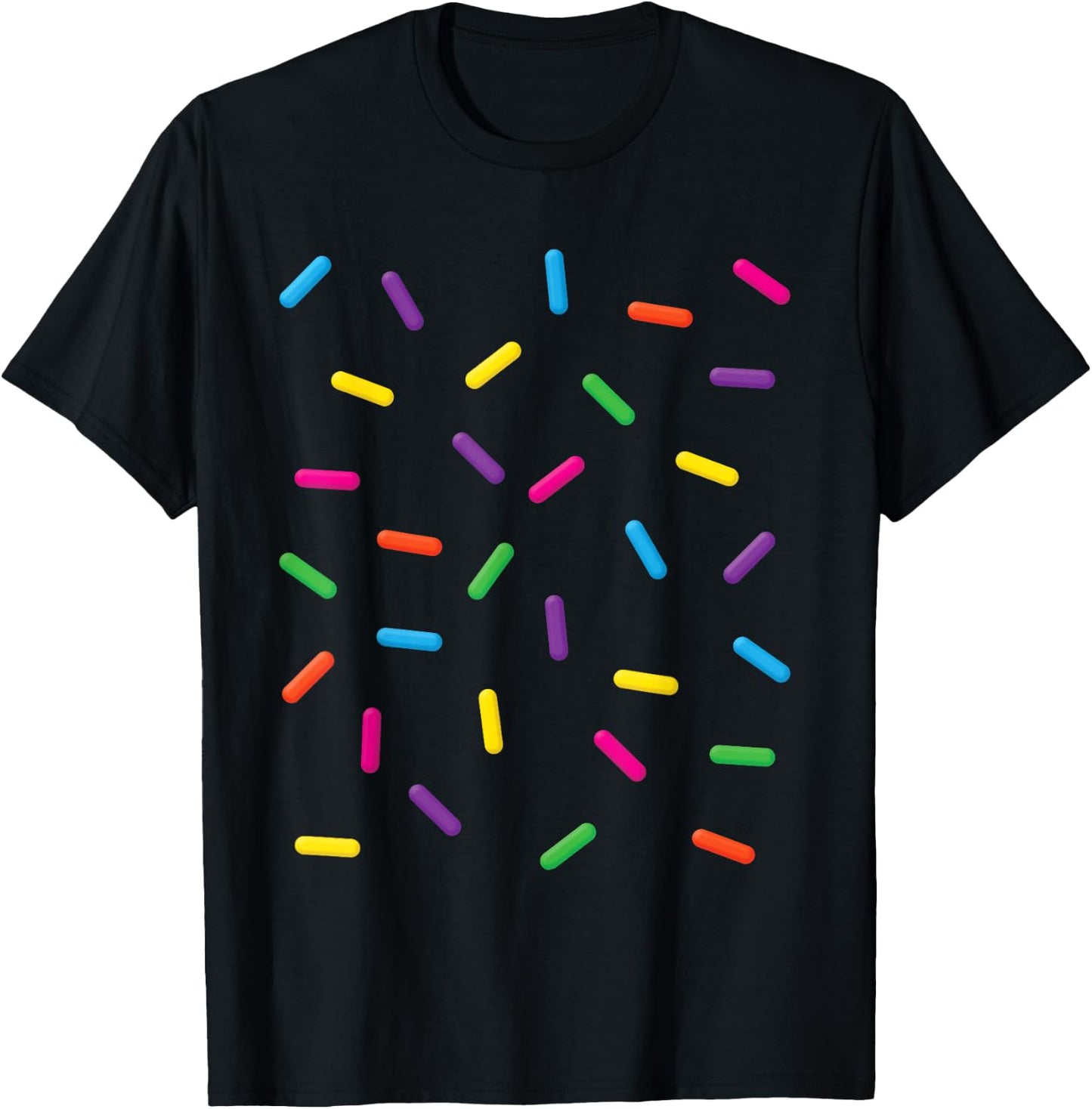 Funny Ice Cream Rainbow Sprinkles Jimmies Halloween Costume Women Kids T-Shirt - T-Shirt | Black