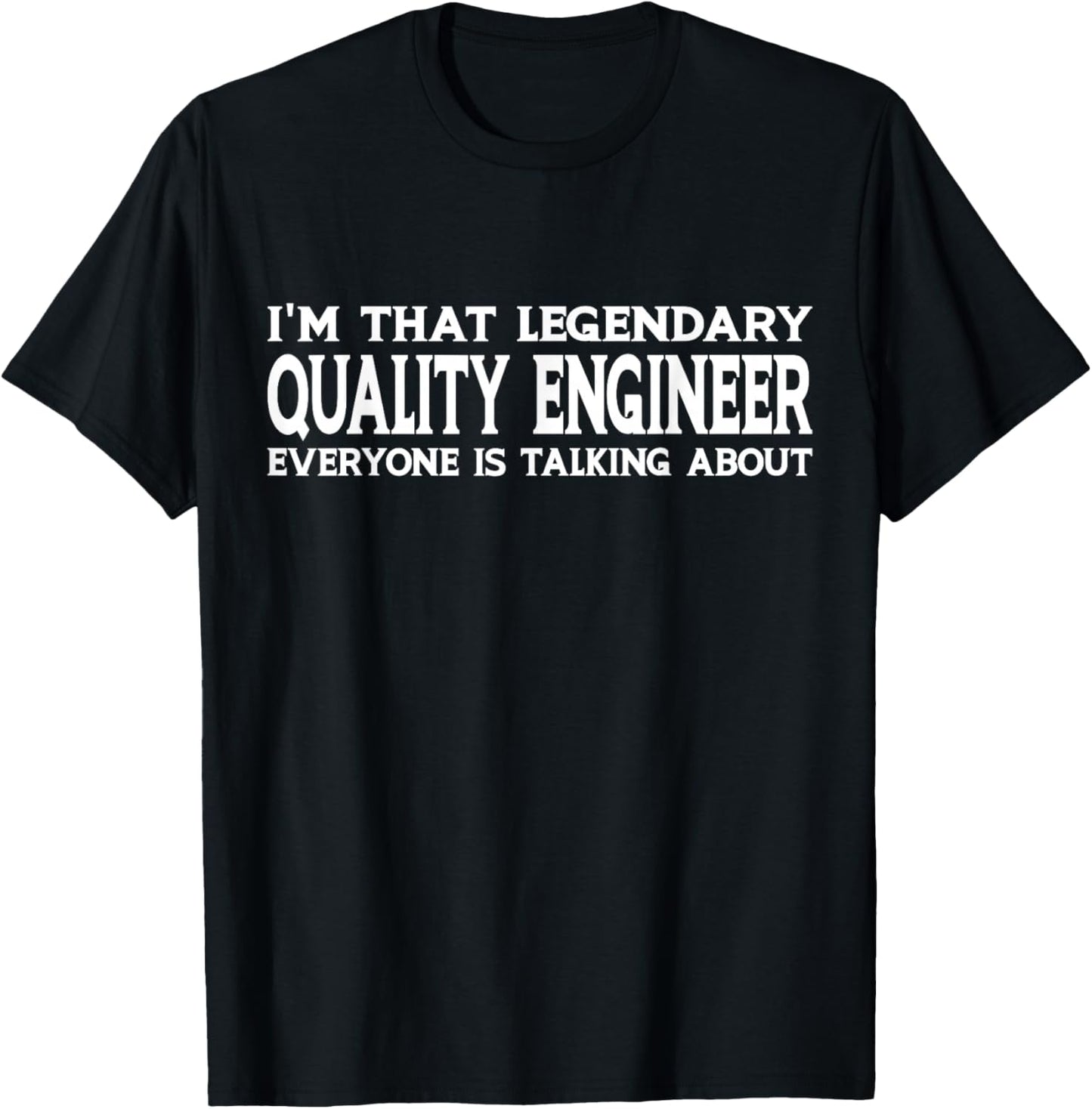 Quality Engineer Job Title Employee Funny Quality Engineer T-Shirt - T-Shirt | Black