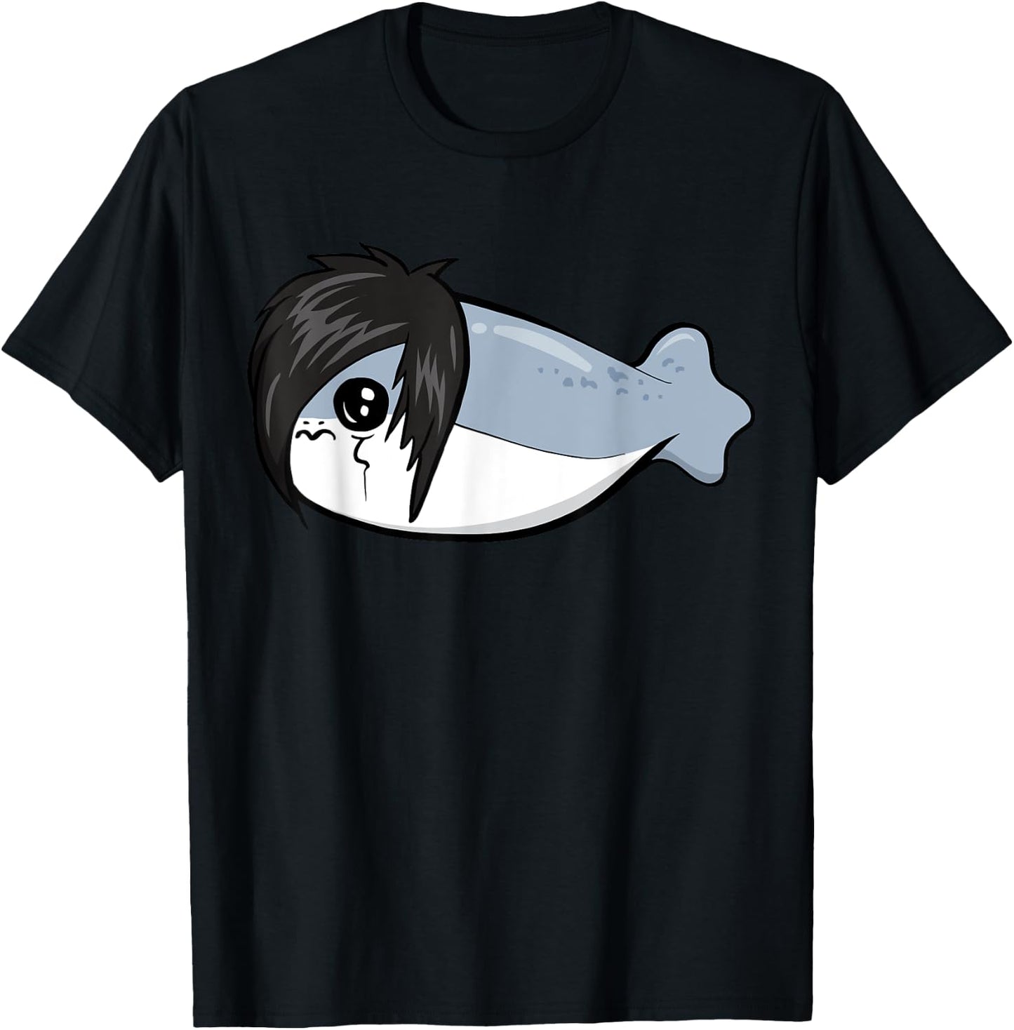 Sacabambaspis Fish Meme Emo Gothic Goth T-Shirt - T-Shirt | Black