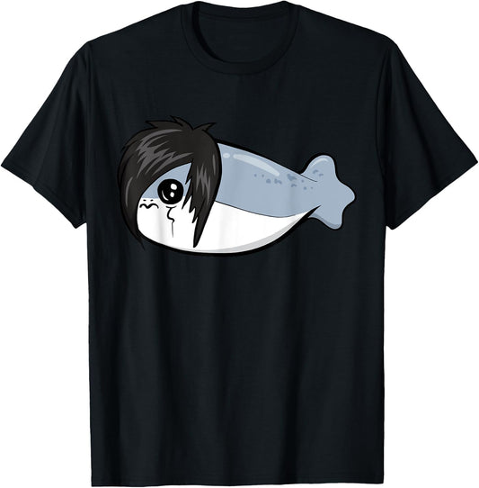 Sacabambaspis Fish Meme Emo Gothic Goth T-Shirt - T-Shirt | Black