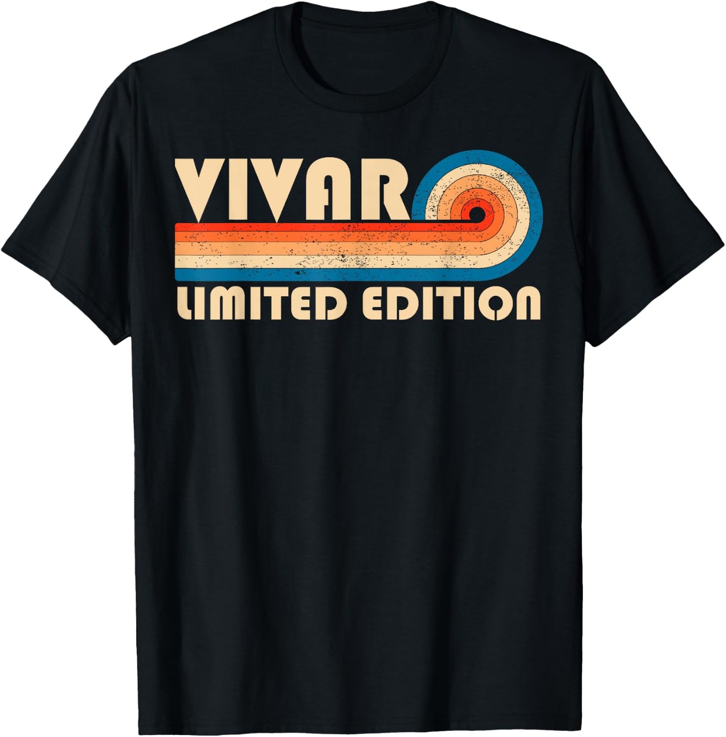 VIVAR Surname Retro Vintage 80s 90s Birthday Reunion T-Shirt - T-Shirt | Black