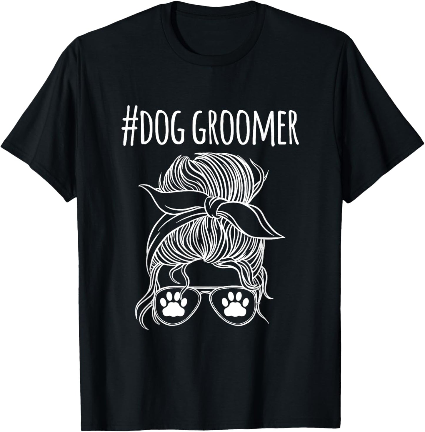 Dog Groomer Dog Hair-Grooming Salon Men Women T-Shirt - T-Shirt | Black
