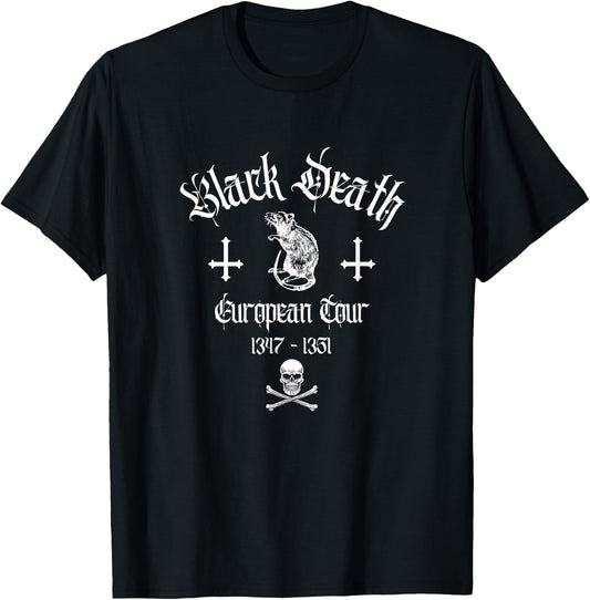 Pestilence - Black Death European Tour - Bubonic Plague T-Shirt - T-Shirt | Black