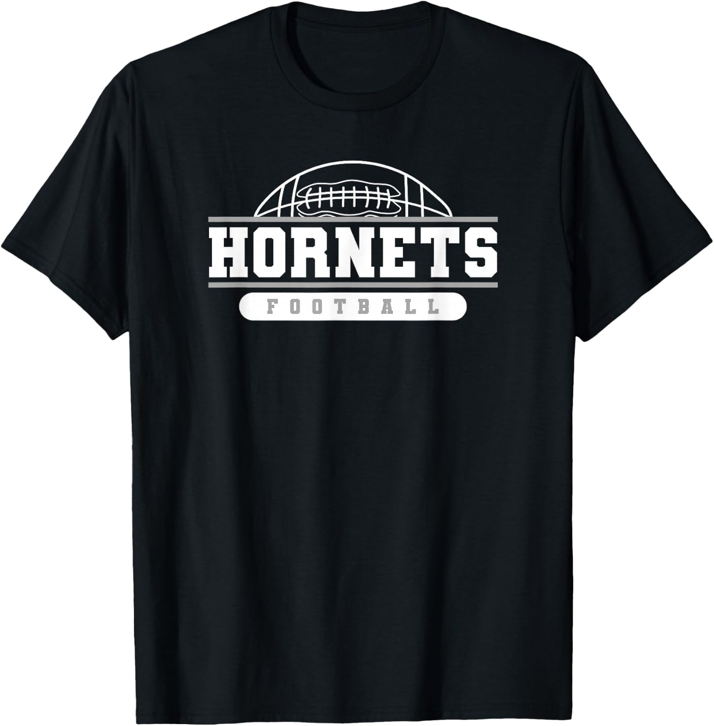 Hornets Football Varsity College University High School T-Shirt - T-Shirt | Black