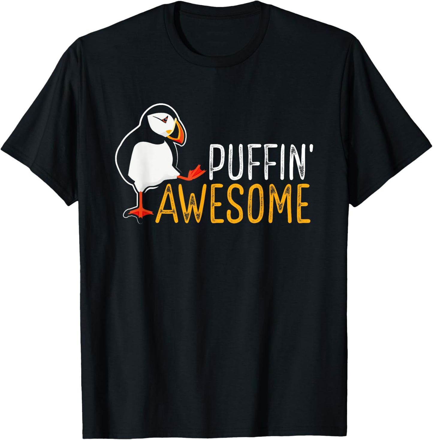 Puffin Awesome – Birding Lover Puffin Bird Whisperer T-Shirt - T-Shirt | Black
