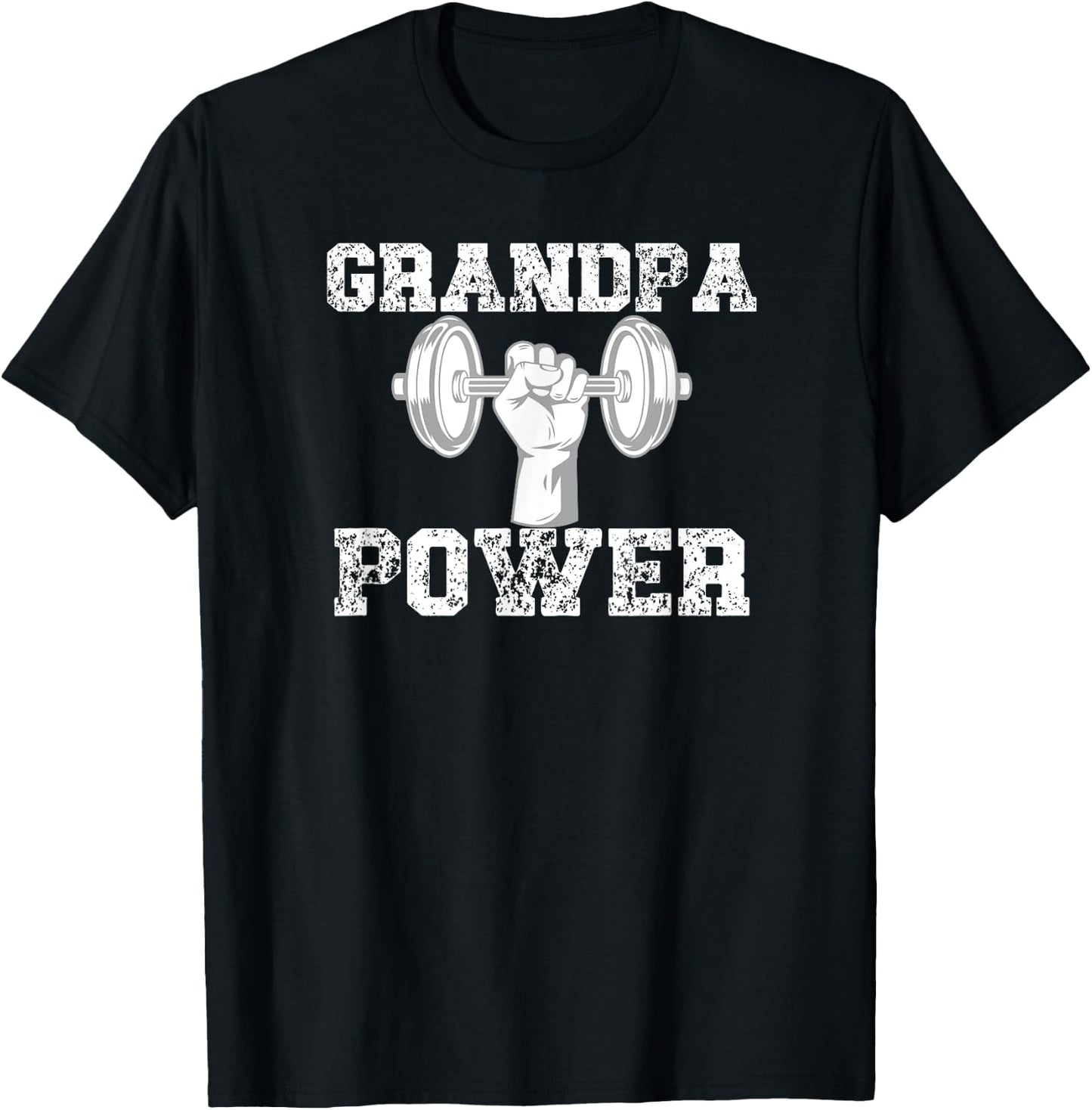 Grandpa Gym Shirt - Grandpa Power Gym Body T-Shirt - T-Shirt | Black