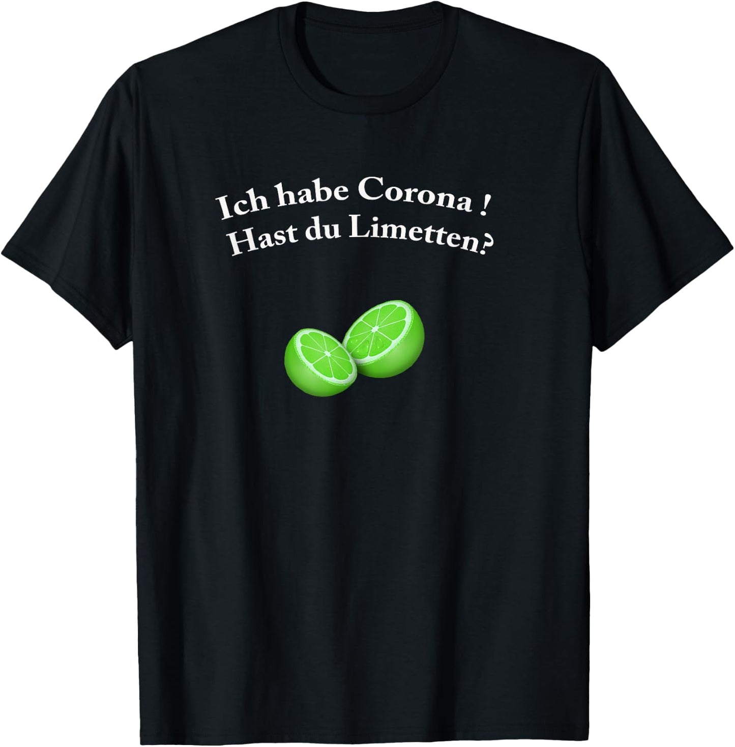 Corona Lime T-Shirt - T-Shirt | Black