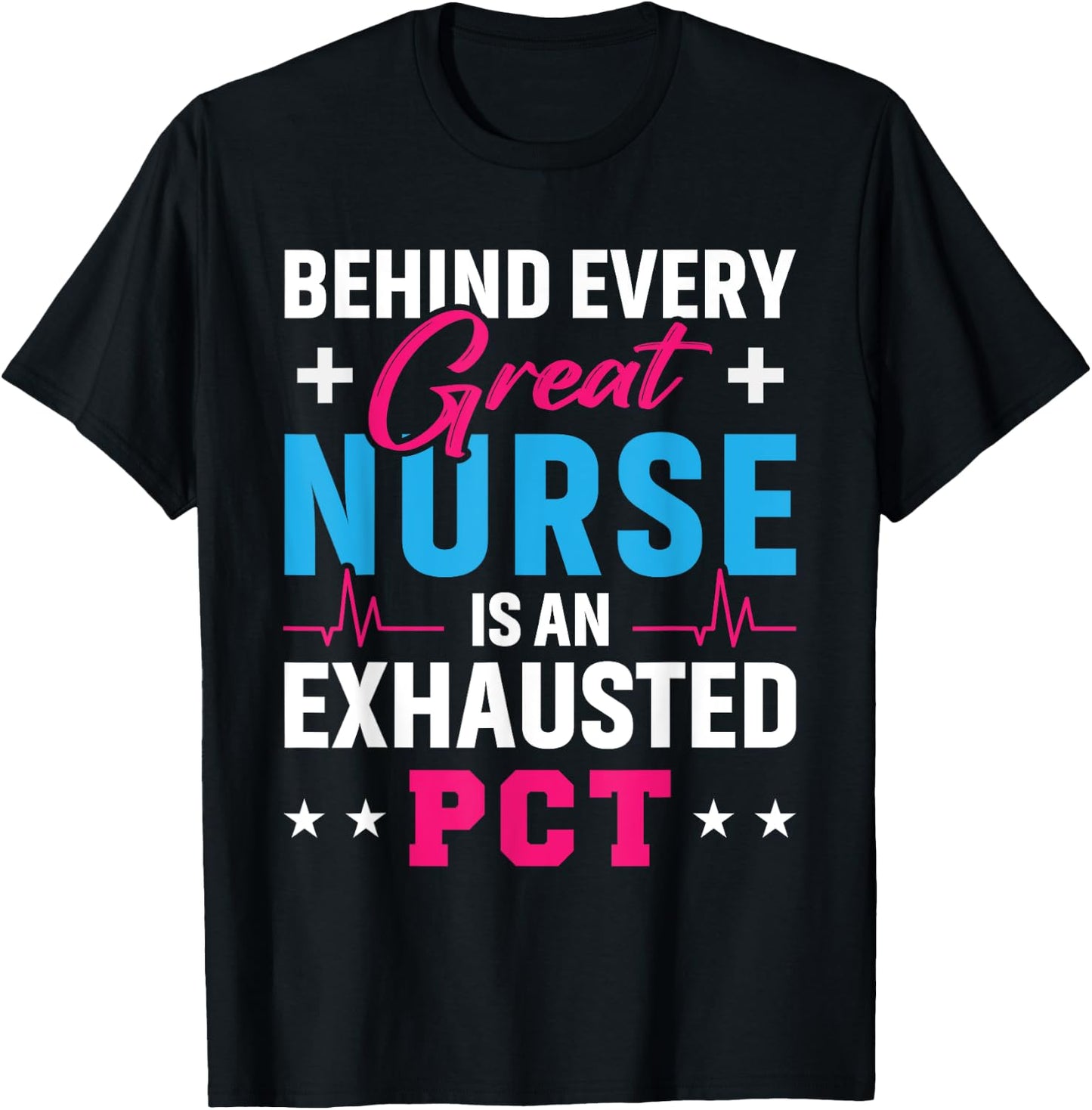 Patient Care Technician Badge Patient Care Appreciation PCT T-Shirt - T-Shirt | Black