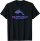 Hilton Head South Carolina Dolphin Retro Boys Girls Souvenir T-Shirt - T-Shirt | Black