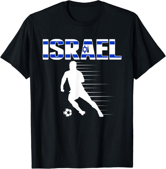 Israel Soccer Lovers Jersey - Support Israeli Football Team T-Shirt - T-Shirt | Black