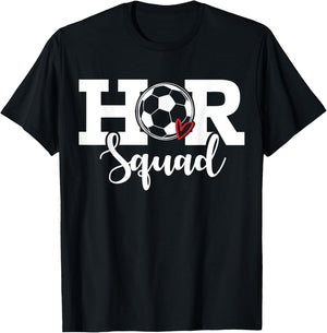 HR Squad Soccer Costume Funny Human Resource T-Shirt - T-Shirt | Black