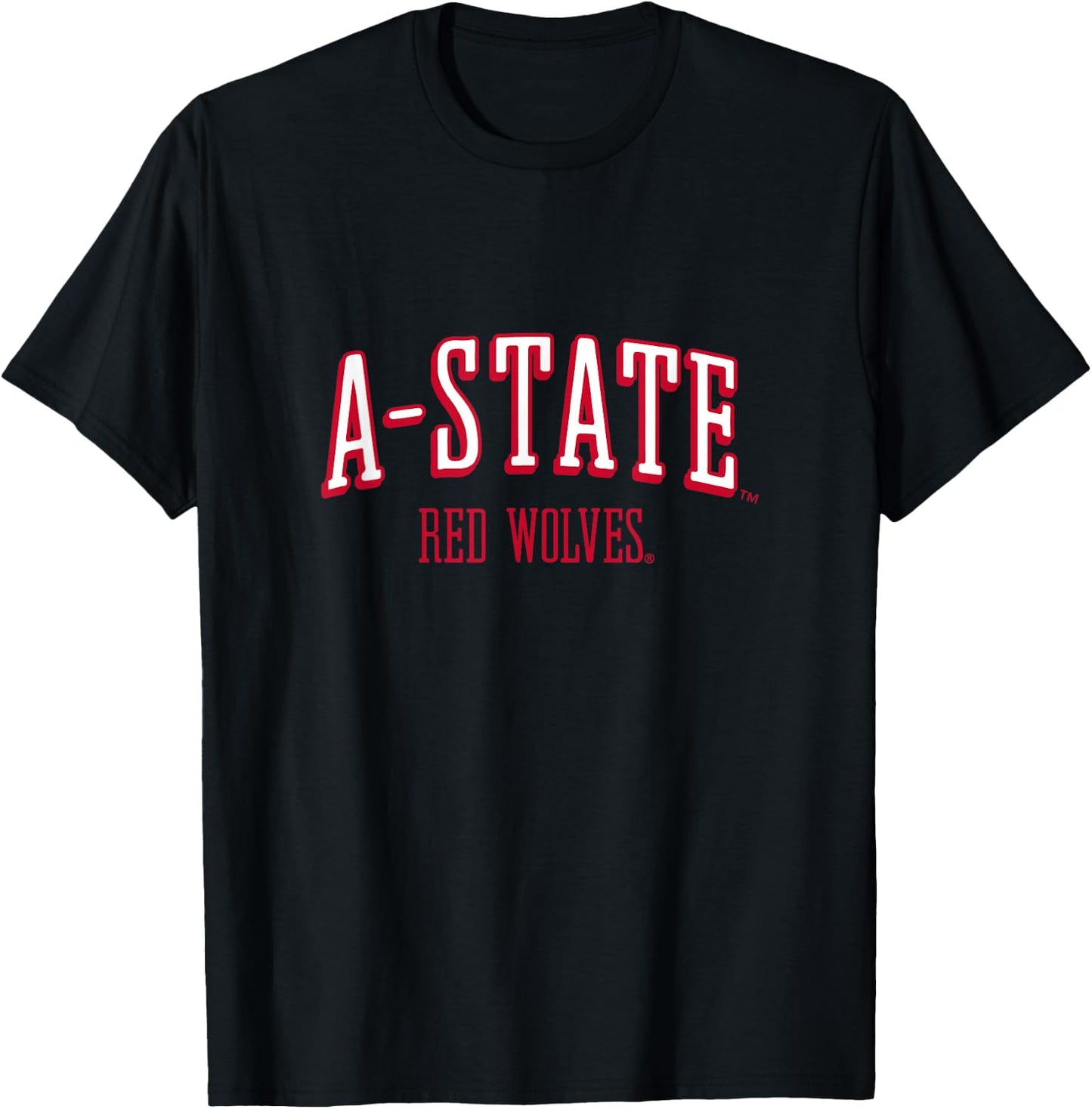 Arkansas State Wolves | Official NCAA University | RYLAKS07 T-Shirt - T-Shirt | Black