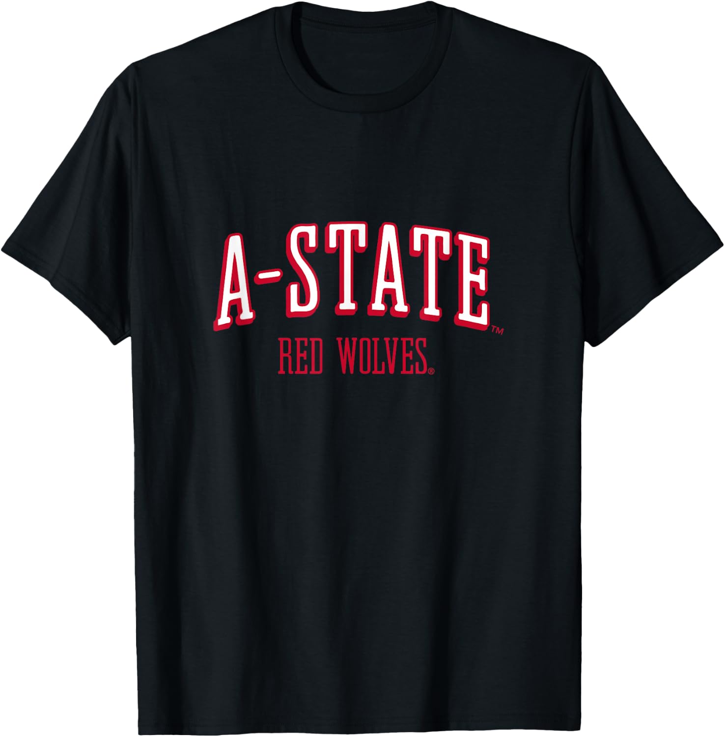 Arkansas State Wolves | Official NCAA University | RYLAKS07 T-Shirt - T-Shirt | Black