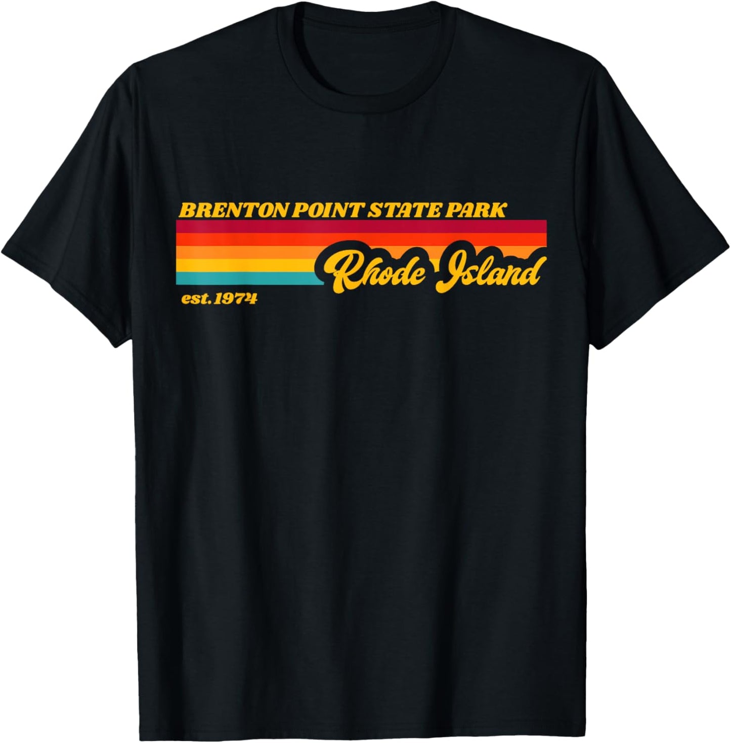 Rhode Island BRENTON POINT State Park T-Shirt - T-Shirt | Black