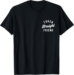 Token Straight Friend T-Shirt - T-Shirt | Black