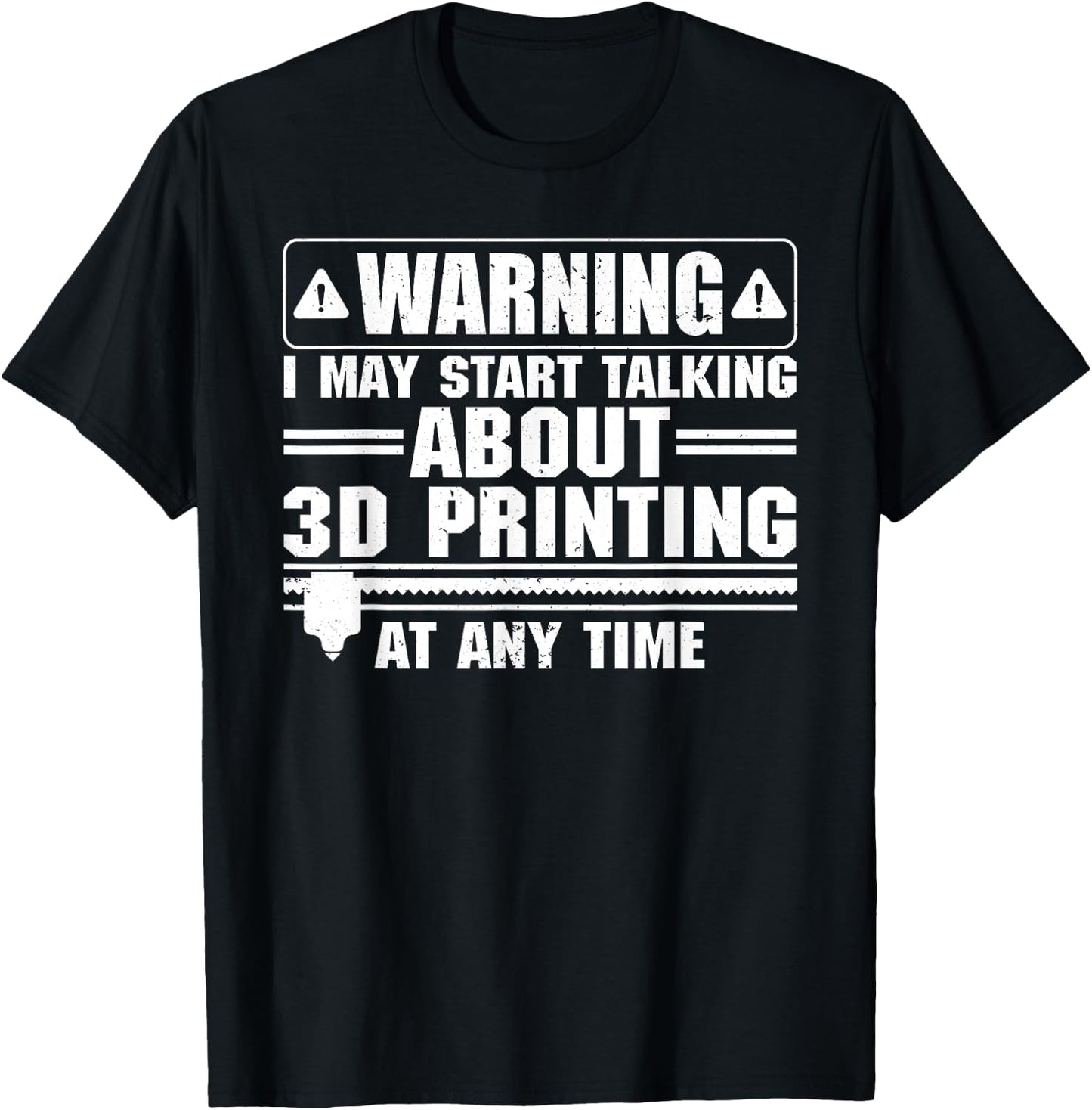 Funny 3D Printer Art Women 3D Printing Worker Lover T-Shirt - T-Shirt | Black