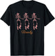 Retro Howdy Skeleton Cowgirl Dancing Cowboy Boots Horse T-Shirt - T-Shirt | Black