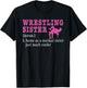 Funny Wrestling Sister Definition Wrestle Wrestler T-Shirt - T-Shirt | Black